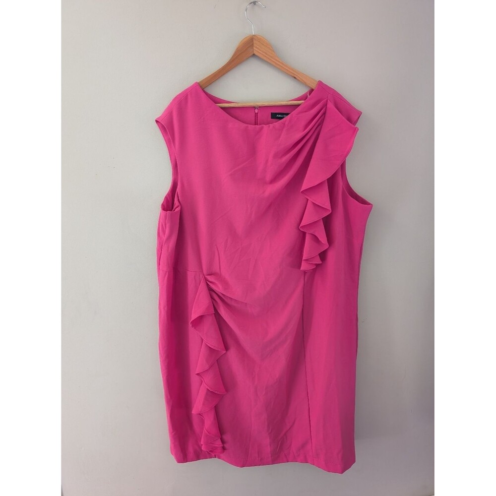 Ashley Stewart Pink Ruffle Cocktail Dress Size 26
